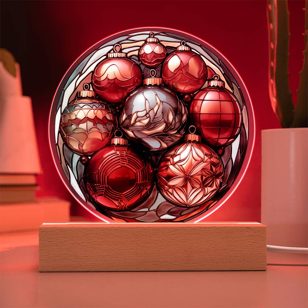 Christmas Balls-Acrylic Circle