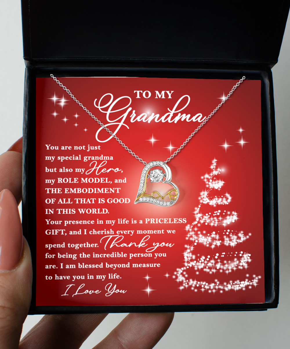 To My Grandma Necklace Full box